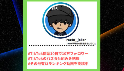 Tiktoker”ティックトッカー”まとめ【TikTok攻略ばら撒き兄さんろじん/バズる仕組み】