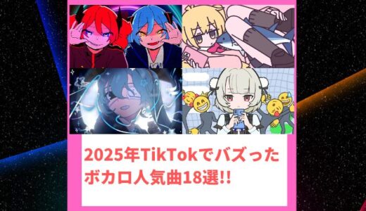 【2025年】TikTok(ティックトック)で人気のボカロ曲まとめ【VOCALOID】