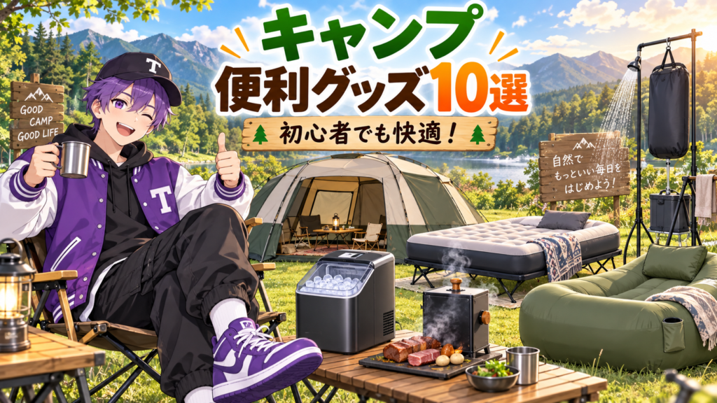 キャンプ便利グッズおすすめ10選 サムネイル