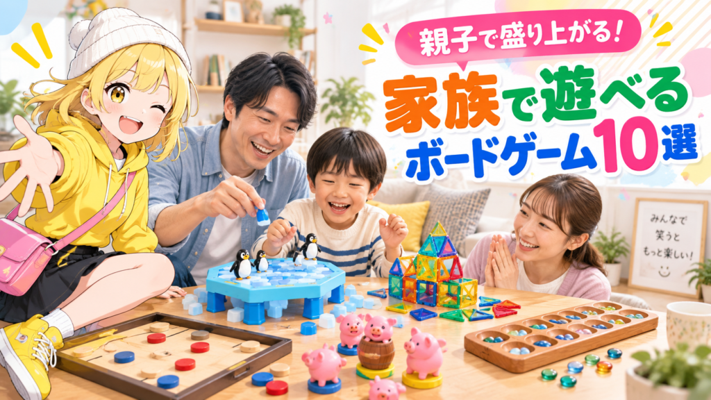 家族で遊べるボードゲーム10選 サムネイル