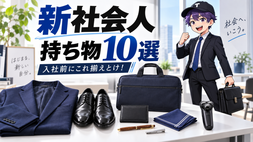 新社会人が揃えたい持ち物10選 サムネイル