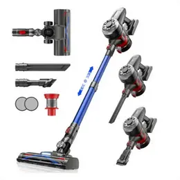 Hearten A7 コードレス掃除機|6つのサイクロンフィルター&45分の連続稼働、H13 HEPAフィルター&グリーンLEDダストライト|家庭・車内・ペットの毛の清掃向け/PSE認証取得