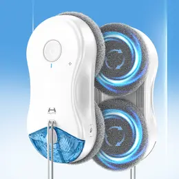 窓拭きロボット HUTT DDC55pro【2026年革新モデル】自動窓掃除ロボット 5400Pa強力吸引 3Dサスペンション 水拭き 70rpm高速回転 80ml大容量タンク M型広角パルススプレー 多素材対応 ガラス/タイル/鏡/木材 落下防止 お手入れ簡単 PSE認証済み