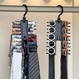 3個セット 回転式多層タイプ ベルト&アクセサリーハンガー、大容量収納、省スペースのクローゼットディスプレイスタンド