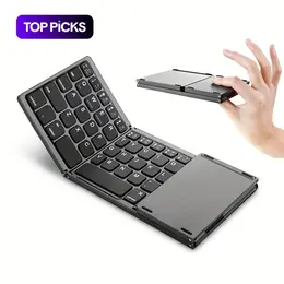 折りたたみ式ワイヤレスキーボード 充電式ポータブルミニキーボード Windows/Android/iOS/iPad/タブレット/スマートフォン対応