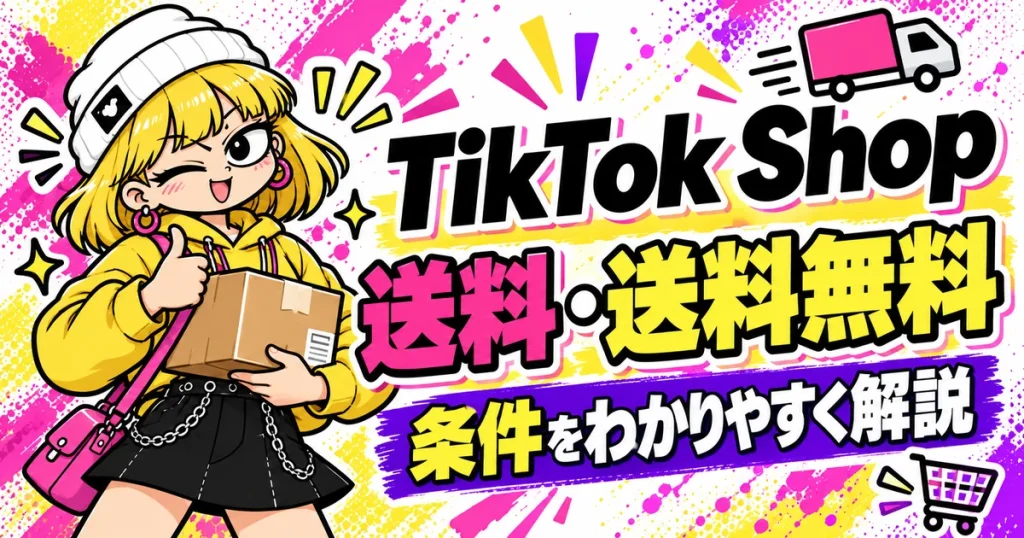 TikTok Shopの送料はいくら?送料無料になる条件も解説