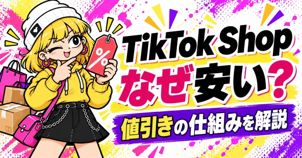 TikTok Shopはなぜ安い？値引きの仕組みをわかりやすく解説