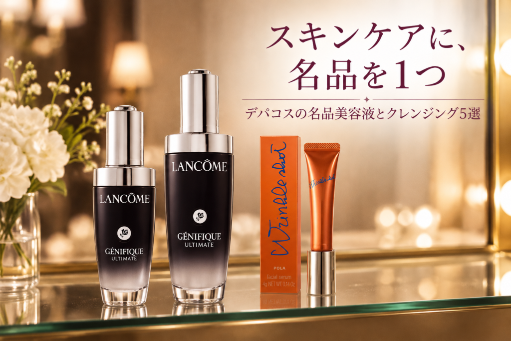 デパコスの名品美容液とクレンジング5選|POLA・ランコム・SHISEIDO・イソップ