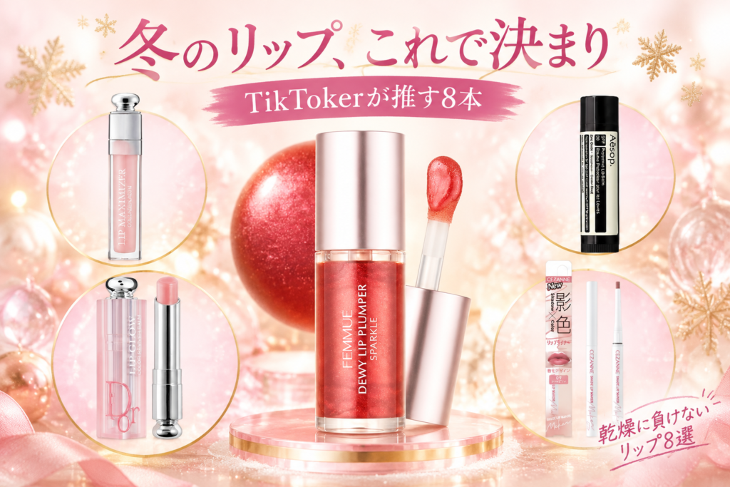 冬の乾燥から唇を守るリップ8選|TikTokerが推すディオール・イソップ・SHIRO・セザンヌ