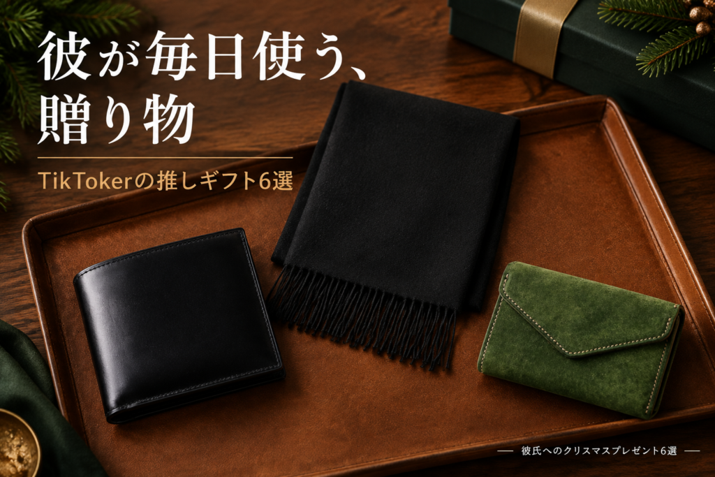 彼氏へのクリスマスプレゼント6選｜TikTokerが推すガンゾの財布・ディオール オム・UGREENのイヤホン