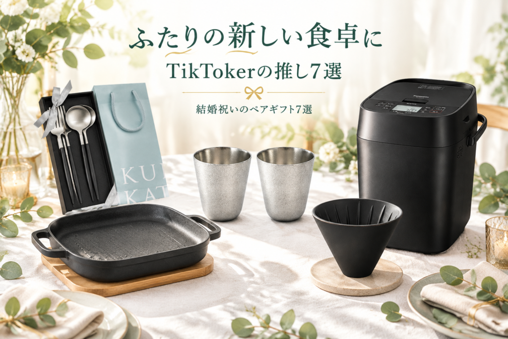 結婚祝いに贈りたいペアグッズ・キッチン雑貨7選|TikTokerが推すNAGAE+・クチポール・KINTO