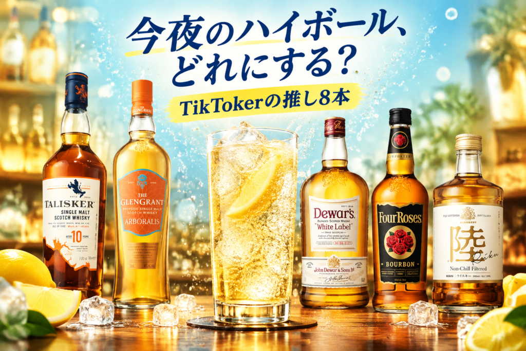 ハイボールにおすすめのウイスキー8選|TikTokerが推すタリスカー・デュワーズ・キリン陸