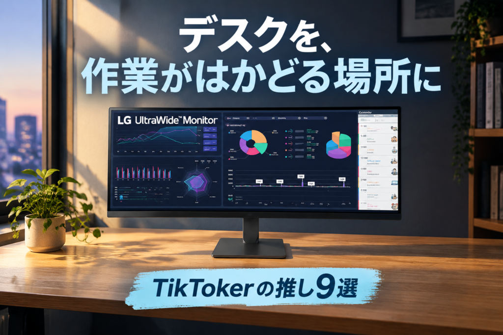 デスク周りを快適にするガジェット9選|TikTokerが推すLG・Satechi・無印良品