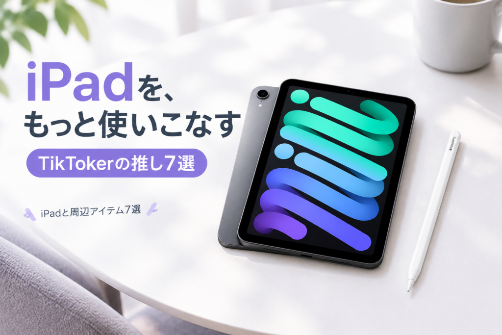 iPadと周辺アイテム7選|TikTokerが推すApple Pencil・ESR・UGREEN