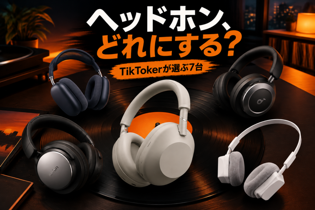 ワイヤレスヘッドホン比較7選|TikTokerが推すソニー・AirPods Max・Anker・EarFun