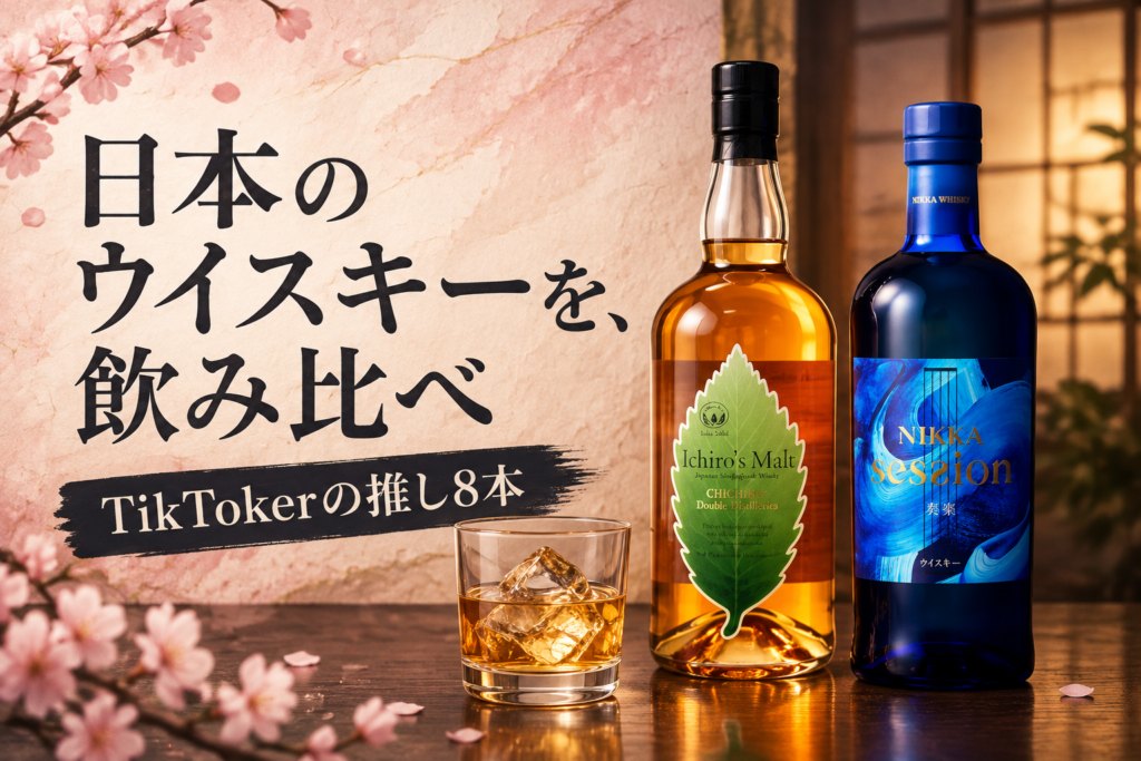 TikTokで人気のジャパニーズウイスキー8選｜TikTokerが推すイチローズモルト・ニッカ・サントリー