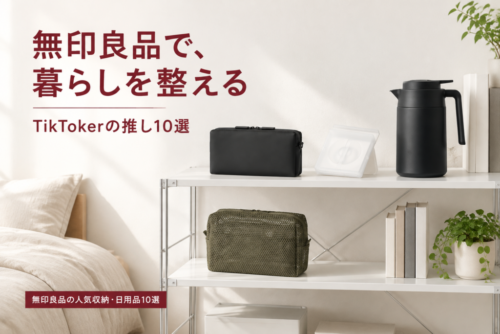 無印良品の人気収納・日用品10選｜TikTokerが推す収納ケース・ユニットシェルフ・洗濯ネット