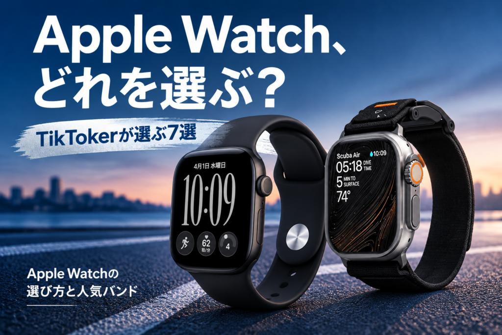 Apple Watchの選び方と人気バンド7選|TikTokerが推すSeries 12・SE 3・Ultra 4
