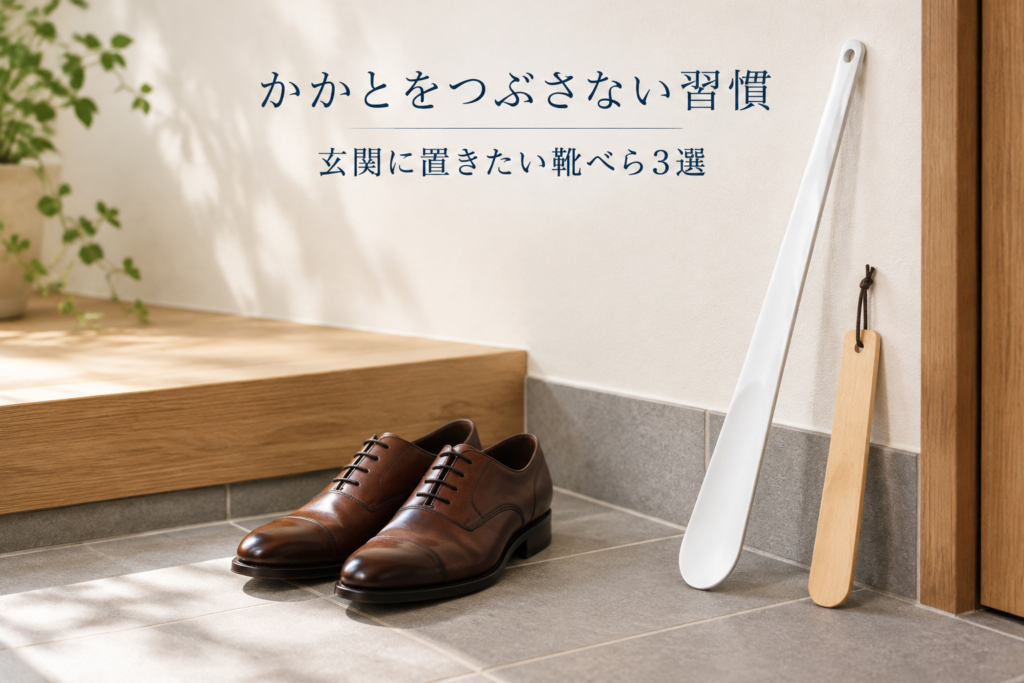 玄関に置きたい靴べら3選｜アズマ工業 スマート靴べら・携帯用靴べら・無印良品 木製くつべら