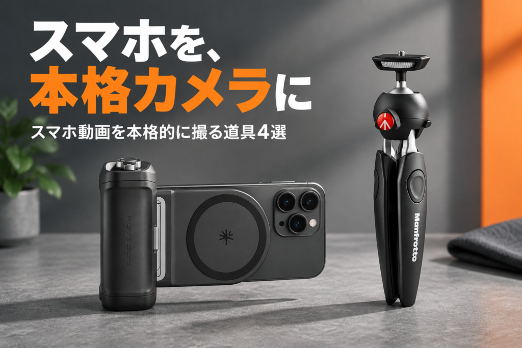 スマホ動画を本格的に撮る道具4選｜PGYTECH MagCam 2・マンフロット PIXI EVO・SmallRig・Shimbol