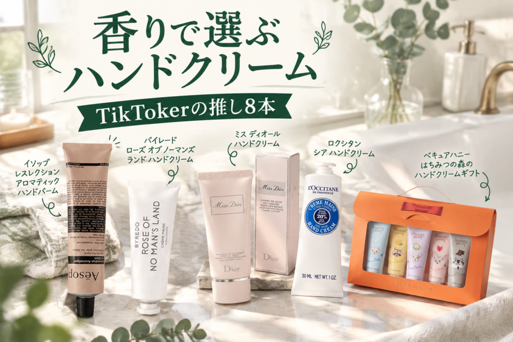 いい香りのハンドクリーム8選|TikTokerが推すイソップ・バイレード・ディオール・ロクシタン